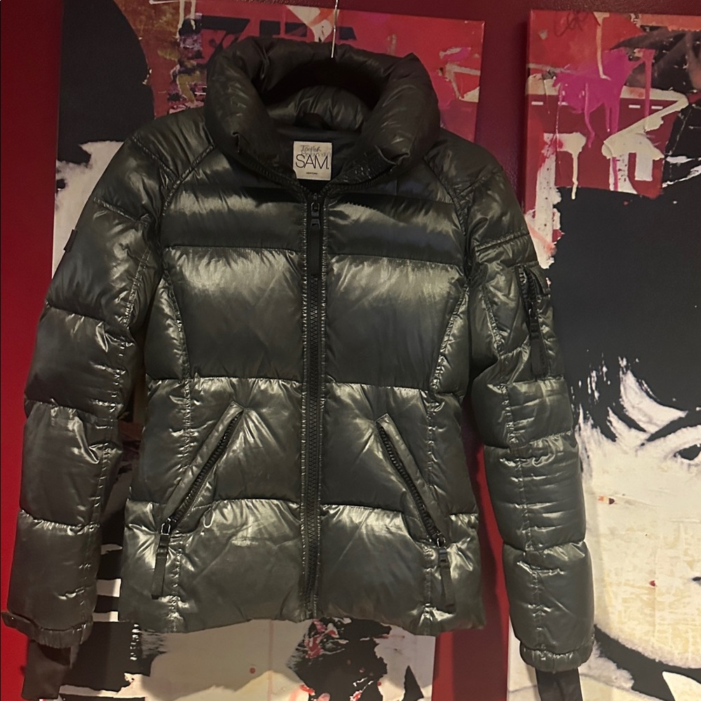 SAM. Green Puffer Jacket